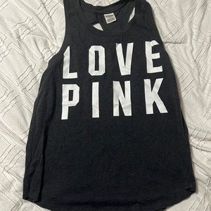 Love pink tank top